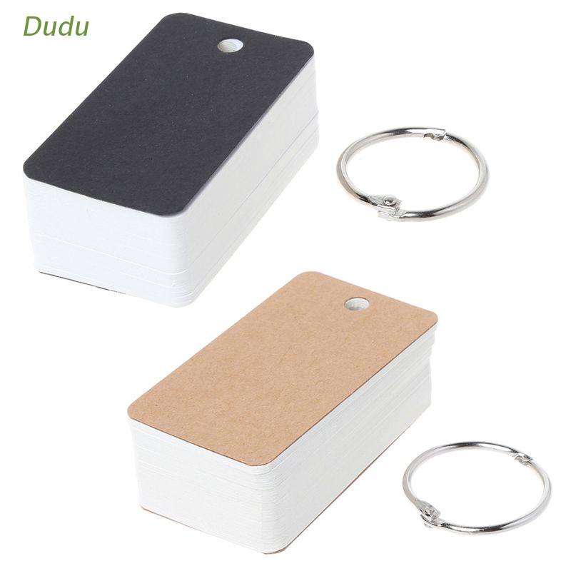dudu-simple-diy-index-cardboard-cover-blank-paper-card-memo-pad-bookmark-binder-rings