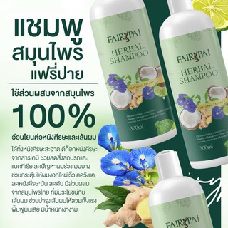 แชมพู แฟรี่ปาย Herbal Shampoo Fairy Pai ขนาด 300 ml.(โฉมใหม่) แถมฟรีทรีทเม้นค่ะ