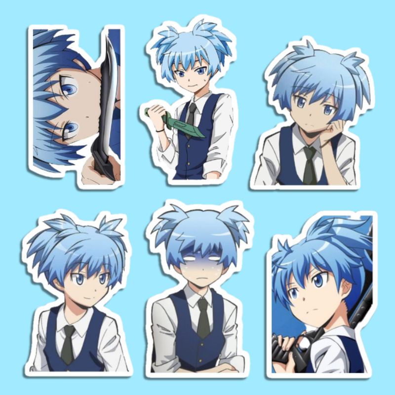 สติกเกอร์-ลายการ์ตูนอนิเมะ-assasination-classroom-karma-akabane-nagisa-shiota-koro-sensei-akabane-karma