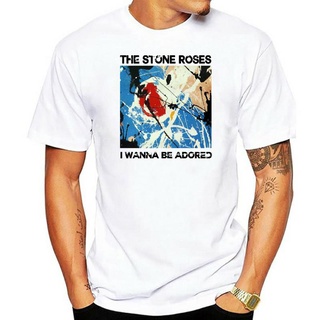 เสื้อยืดผ้าฝ้ายพรีเมี่ยม เสื้อยืด ผ้าฝ้าย พิมพ์ลาย The Stone Roses I Wanna Be Adored สีเทา สําหรับผู้ชาย ใหม่ เสื้อยืด พ