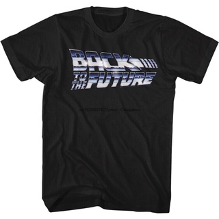 เสื้อยืดพิมพ์ลายแฟชั่น เสื้อยืด พิมพ์ลายโลโก้ภาพยนตร์ Back To the Future สําหรับผู้ใหญ่