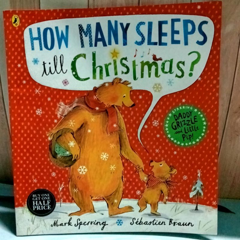หนังสือปกอ่อน How Many Sleeps Christmas มือสอง Shopee Thailand