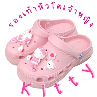 ภาพหน้าปกสินค้าpri-set12/kitty รองเท้าหัวโตคิตตี้น่ารัก รองเท้าแฟชั่นเกาหลี รองเท้าแตะแบบสวมผู้หญิง ที่เกี่ยวข้อง