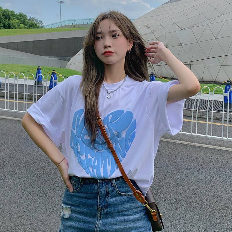 muza-เสื้อยืด-สกีนอักษรหัวใจ-โอเวอร์ไซส์งานสกีนเนียบสวย-ไม่จกตา-เนื้อผ้าเด้ง-ไม่ติดตัวใส่สบาย-x19