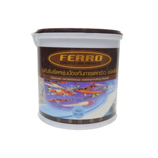 FERRO 4.5Kg. WATERPROOF CEMENT ซีเมนต์กันรั่วซึม FERRO FLEX-411 4.5Kg. BLUE ซีเมนต์ เคมีภัณฑ์ก่อสร้าง วัสดุก่อสร้าง FERR