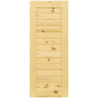 D2D 80X200CM NT NZ PINE-WD DOOR ประตูไม้สน D2D ECO PINE-001 80x200 ซม. สีธรรมชาติ ประตูบานเปิด ประตูและวงกบ ประตูและหน้า