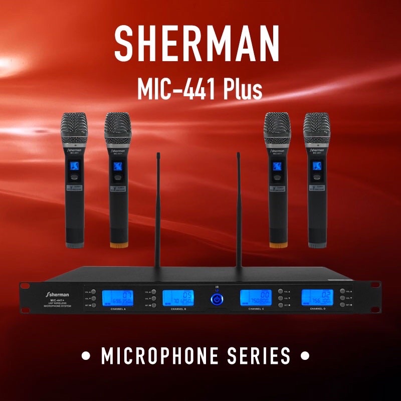 sherman-mic-441-ชุดไมโครโฟนไร้สายดิจิตอล