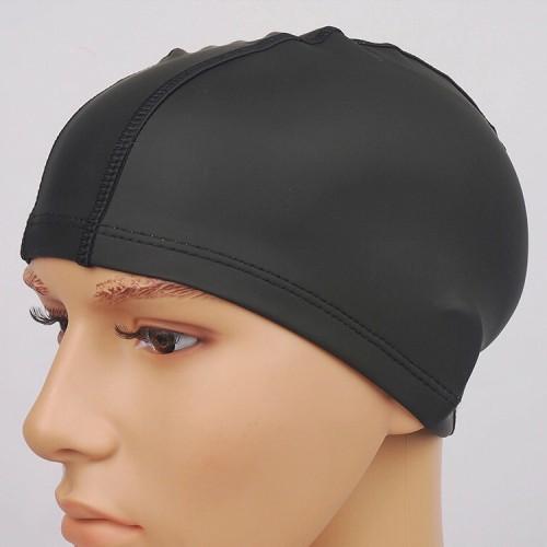 ภาพสินค้าหมวกว่ายน้ำสีดำเคลือบPU กันน้ำ ป้องกันผมเสียจากคอลลีน/น้ำทะเล ผู้ชาย ผู้หญิง จากร้าน pekihome บน Shopee ภาพที่ 6