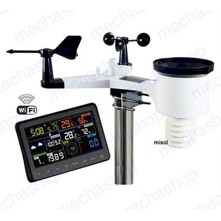 เครื่องวัดสภาพอากาศ ดูข้อมูลผ่านเว็บไซต์ได้ Wireless weather station connect to WiFi WH2900