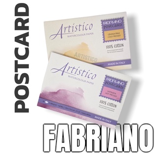 Artistico Fabriano Postcard กระดาษสีน้ำ โปสการ์ด 300 แกรม รุ่น Extra white