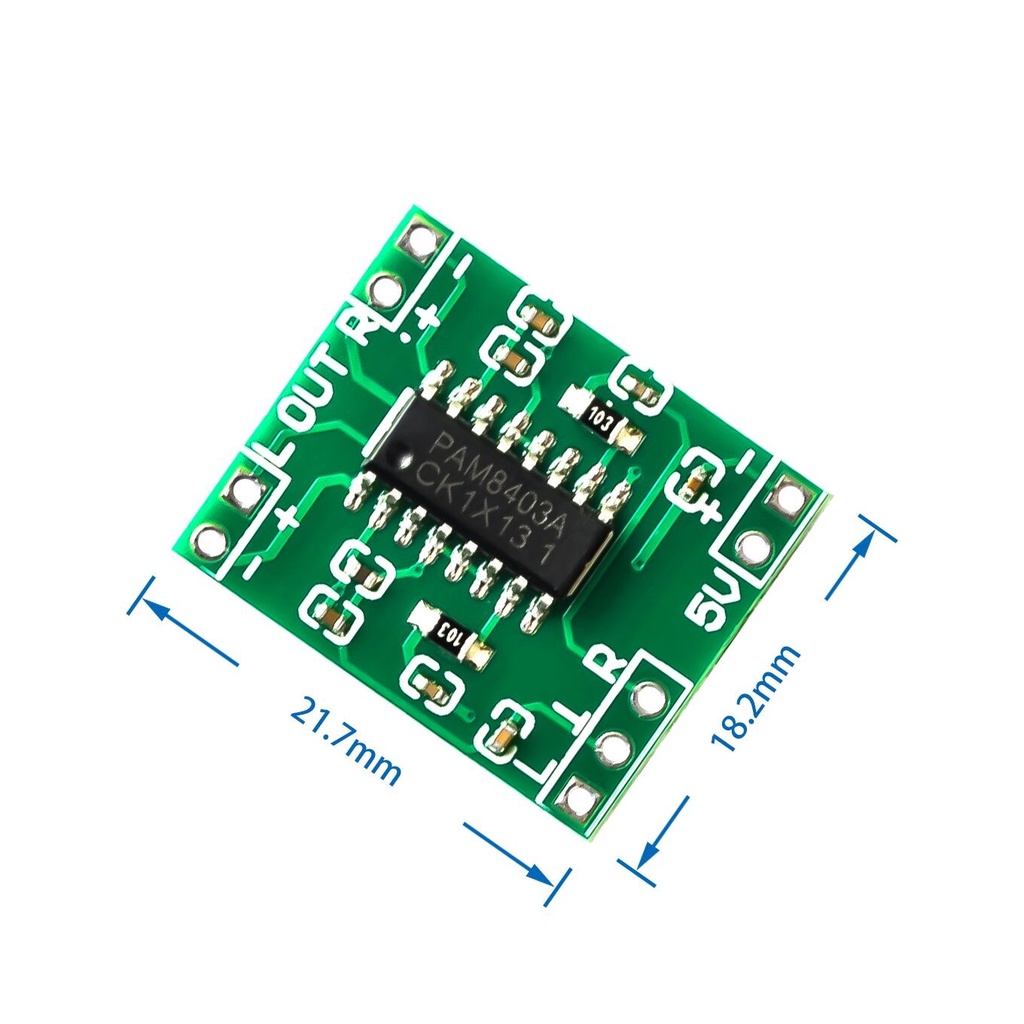 ภาพหน้าปกสินค้าโมดูลขยายเสียงขนาดเล็ก 3W+3W PAM8403 Stereo Audio Amplifier Class-D 2.5-5V จากร้าน taotek65 บน Shopee