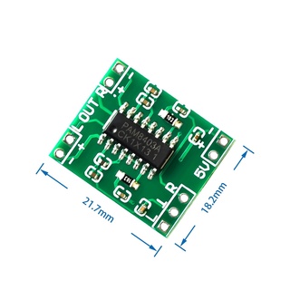 ภาพขนาดย่อของภาพหน้าปกสินค้าโมดูลขยายเสียงขนาดเล็ก 3W+3W PAM8403 Stereo Audio Amplifier Class-D 2.5-5V จากร้าน taotek65 บน Shopee