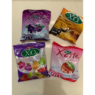 🔥🔥 XO X-cite เอ็กซ์โอ มีให้เลือก 4 รสชาติ ลูกอมโบราณ ลูกอมย้อนยุค อร่อย ราคาถูก x.o.