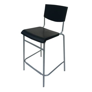 KK_Shop เก้าอี้เคาเตอร์บาร์ รุ่น CounterBar chair#B - โครงสีบรอนด์/เบาะดำ