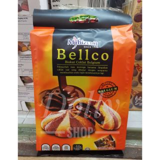 mybizcuit bellco belgium choc cookies &amp; almento melting almond 320 กรัม คุกกี้สองรสชาติ อร่อย