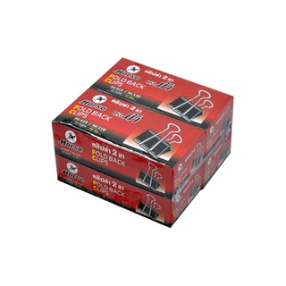 ตราม้า คลิปดำ เบอร์ 110 แพ็ค 4 กล่อง101360Horse Binder Clip #H-110 4 Boxes/Pack