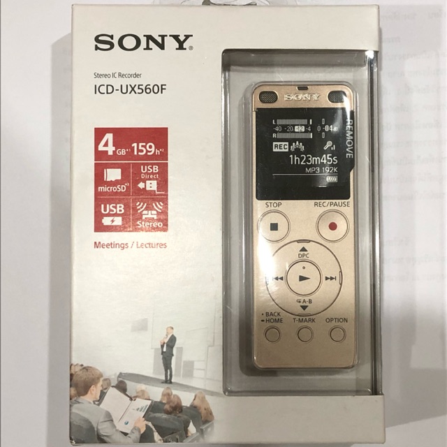 Sony ICDUX560F Digital Voice Recorder Shopee Thailand