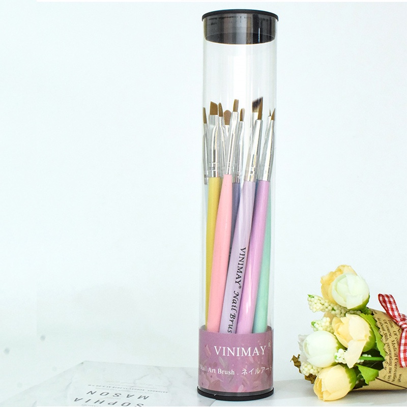 ชุดแปรงปากกาอะคริลิค-ไล่โทนสี-สําหรับตกแต่งเล็บเจล-uv-12-ชิ้น