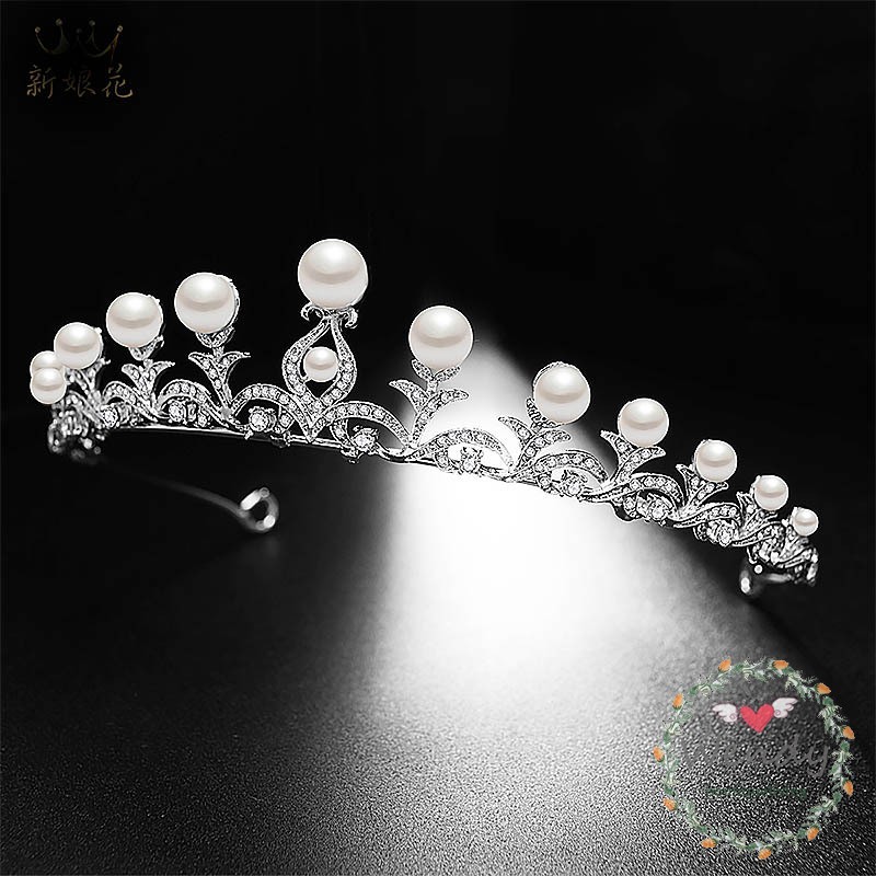 pearl-rhinestone-bride-crown-headdress-sweet-and-cute-wedding-hair-accessories-weddin