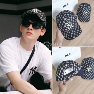 แท้ 💯 MLB Classic/Crayon Monogram Ball Cap NY/B/LA หมวกแก๊ป สีดำ สีขาว สีเบจ สีเทา สีแดง