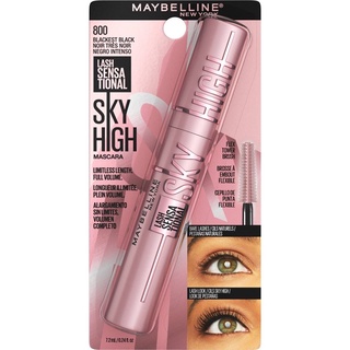 ใหม่! MAYBELLINE LASH SENSA TIONAL SKY HIGH MASCARA (สีดำ) เมย์เบอลีน แลช เซนเซชั่นแนล สกาย ไฮน์ วอเตอร์พรู๊ฟ มาสคาร่า