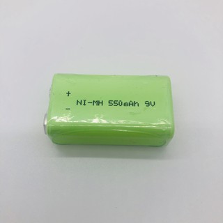 ภาพขนาดย่อของภาพหน้าปกสินค้าถ่านชาร์จ 9V 550 mAh NIMH Rechargeable Battery จากร้าน m.zaccessory บน Shopee