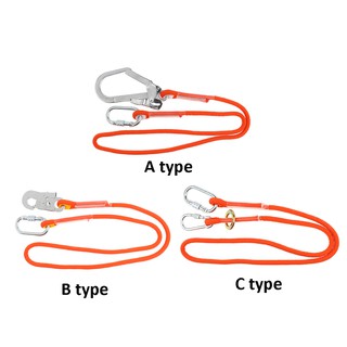 ภาพหน้าปกสินค้าClimbing Arborist Safety Lanyard with Snap Hook Fall Protection ซึ่งคุณอาจชอบราคาและรีวิวของสินค้านี้