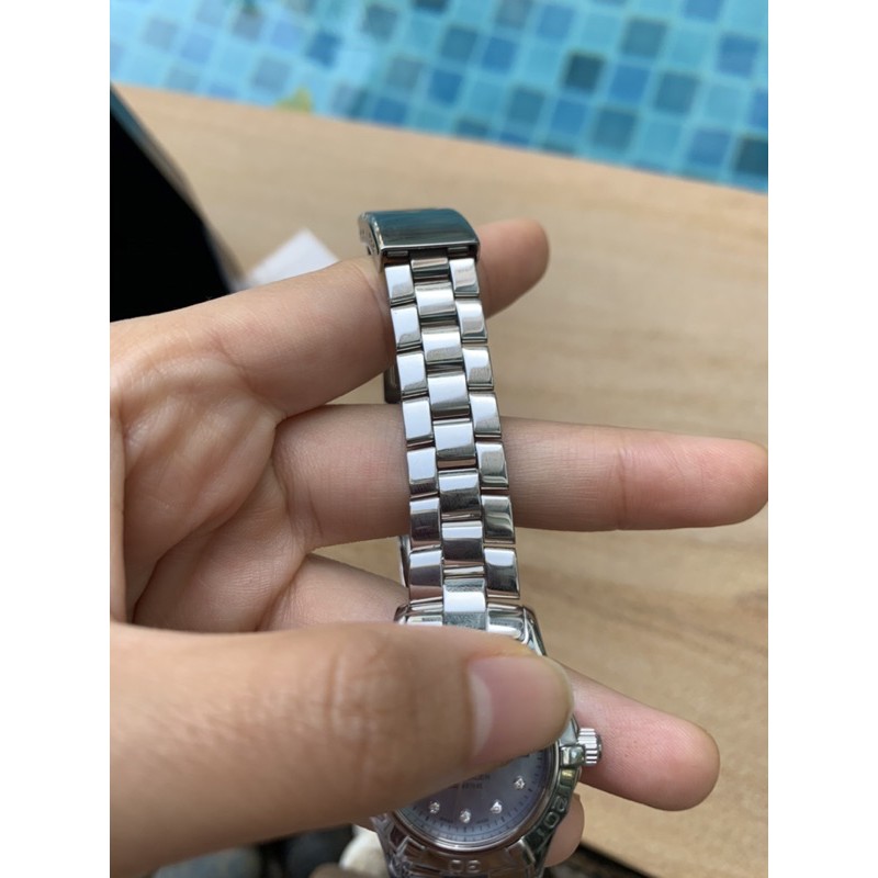 นาฬิกา-tag-heuer-แท้100-สภาพมือ1-95-aquaracer-lady-diamond-blue-mop-หน้าปัดมุกฟ้า-เพชรแท้10เม็ด