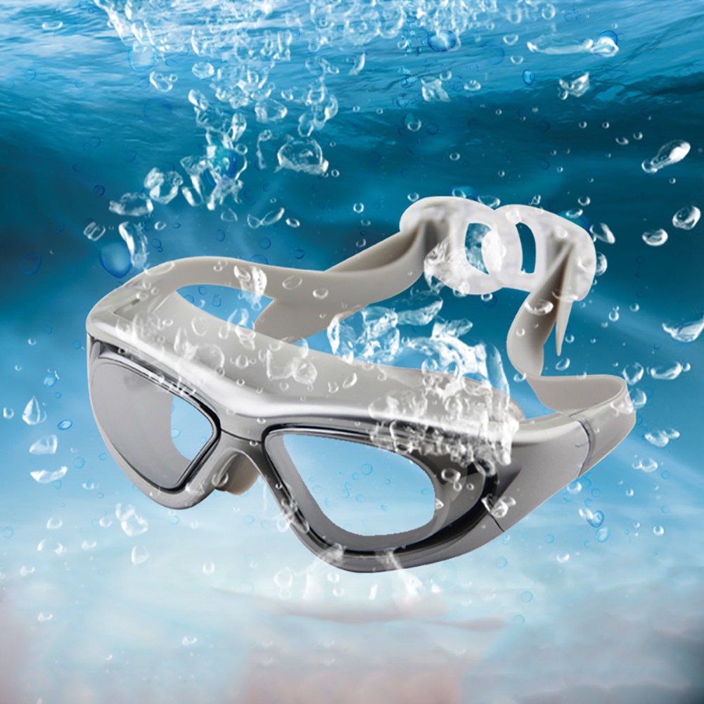 ภาพหน้าปกสินค้าแฟชั่น Unisex ว่ายน้ำแว่นตาแว่นตาต่อต้านหมอกแว่นตากันน้ำกันน้ำ