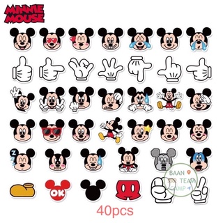 สติ๊กเกอร์ Mickey Mouse 27 มิกกี้ เมาส์ 40 ชิ้น มิกกี้เมาส์ มิค กี้ เม้า มินนี่ สติ้กเกอร์ disney ดิสนีย์ MickeyMouse