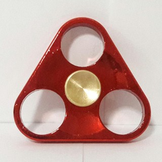 Tontoys FingerSpinnerแบบ 3เหลี่ยมงานอลูมิเนียม(สีแดง)