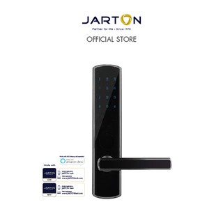 JARTON Digital Door Lock กุญแจดิจิตอล Slimline Stylish Black 3 ระบบ iรุ่น 131042 สินค้ารับประกัน 3 เดือน