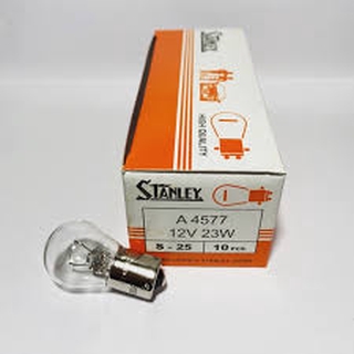 หลอดไฟ STANLEY 4577 12V 23W 1จุด MADE IN JAPAN 10หลอด หลอดไฟท้าย,หลอดไฟหรี่ หรือหลอด93