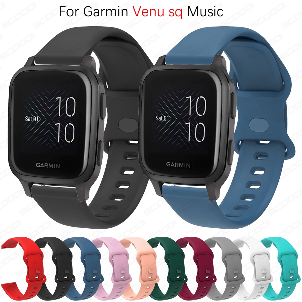 ภาพหน้าปกสินค้าสายนาฬิกาข้อมือซิลิโคน แบบเปลี่ยน สําหรับ Garmin Venu sq Music / Venu 2 Plus