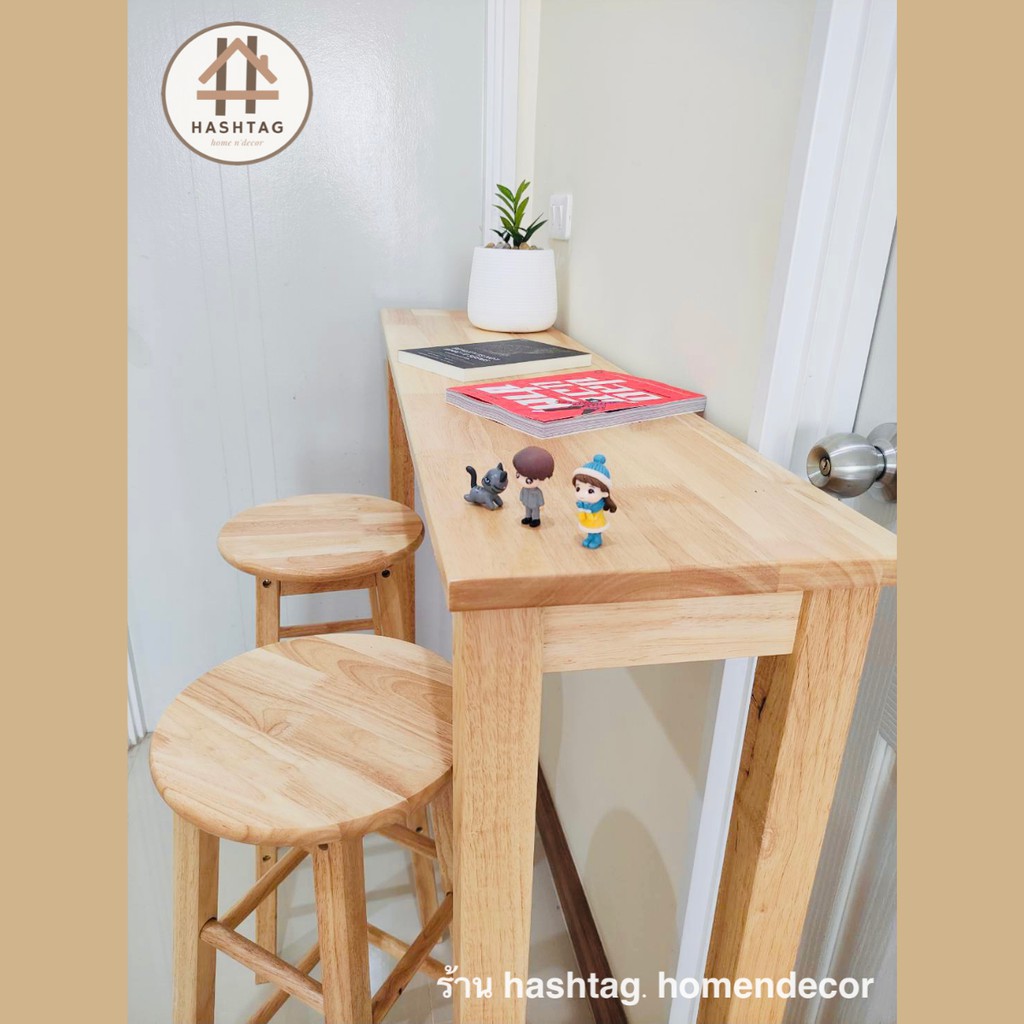 โต๊ะบาร์-เก้าอี้บาร์-เรียบง่าย-สไตล์ญี่ปุ่น-สินค้าประกอบเอง