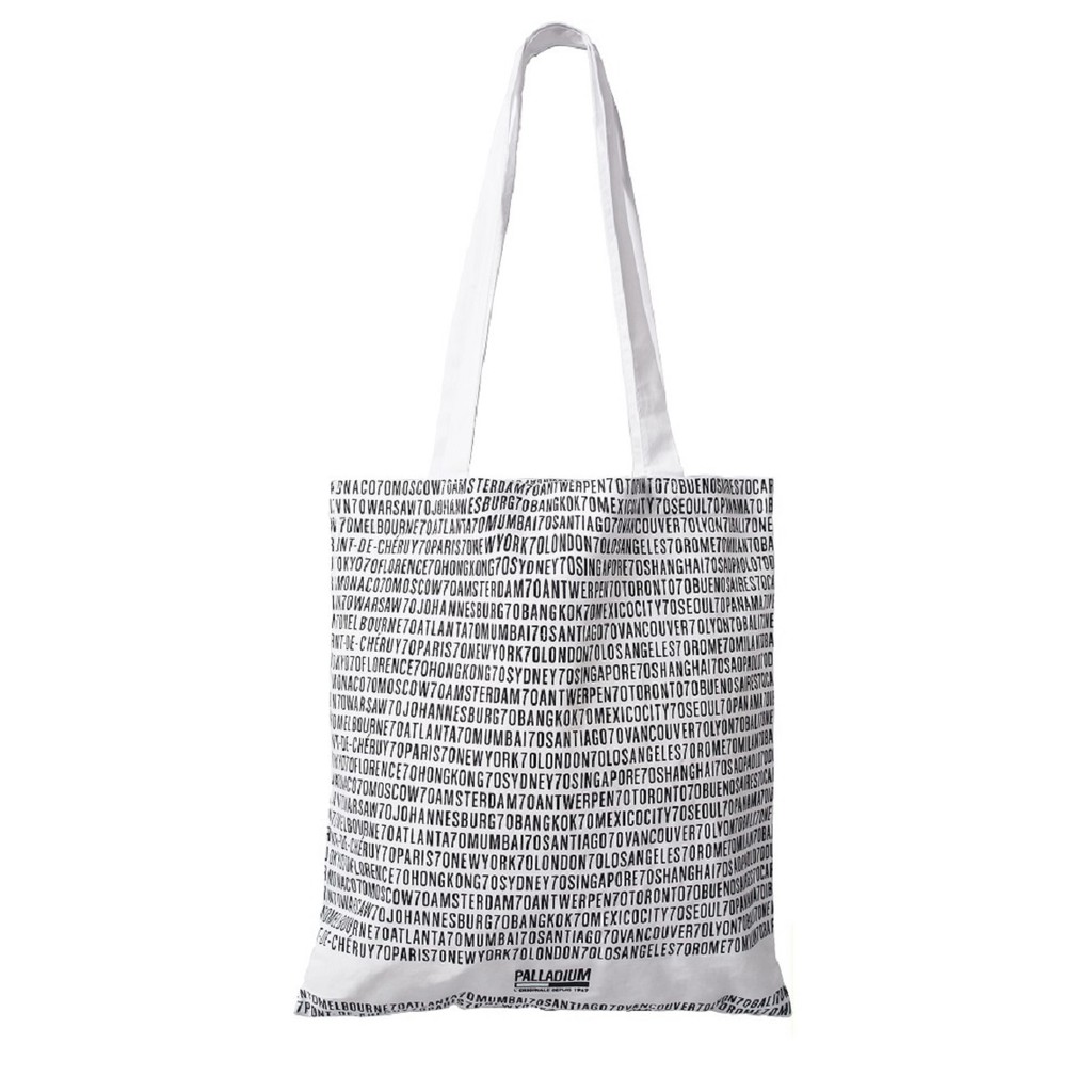 palladium-กระเป๋าผ้า-70th-anniversary-tote-bag-สี-black-white