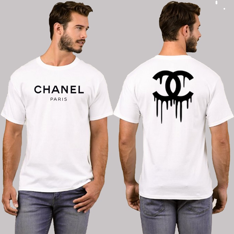 เสื้อยืดสีขาวเสื้อยืด-chanel-ชาแนล-เสื้อยืดแฟชั่น-เสื้อใส่สบาย-ผ้า-cotton100-ผ้าดีหนานุ่มใส่สบาย-street-shirt7e