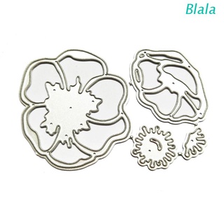 Blala 3D Flower แผ่นแม่แบบโลหะตัดลาย Diy สําหรับตกแต่งสมุดอัลบั้มกระดาษการ์ดหัตถกรรม