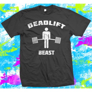เสื้อยืด พิมพ์ลาย Deadlift Beast สําหรับยกน้ําหนัก ยิม