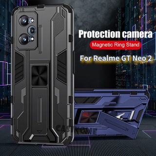 เคสโทรศัพท์มือถือแบบแม่เหล็กตั้งได้สําหรับ Realme GT Neo 3T 2 5G RealmeGT Neo2 5G