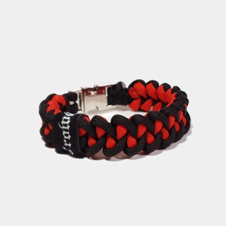 กำไลข้อมือ Paracord รุ่น SHARK JAWBONE AZURE /  Black - Red