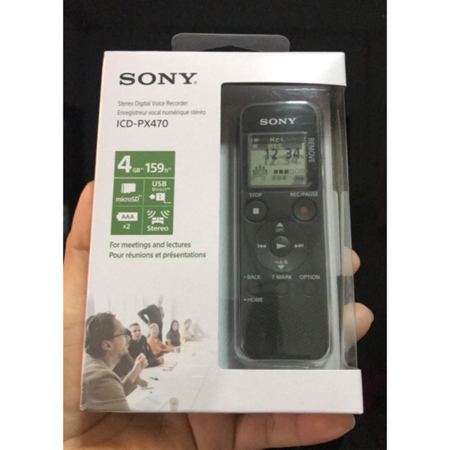 รูปภาพสินค้าแรกของเครื่องอัดเสียง Sony ICD-PX470 ของใหม่ ของแท้