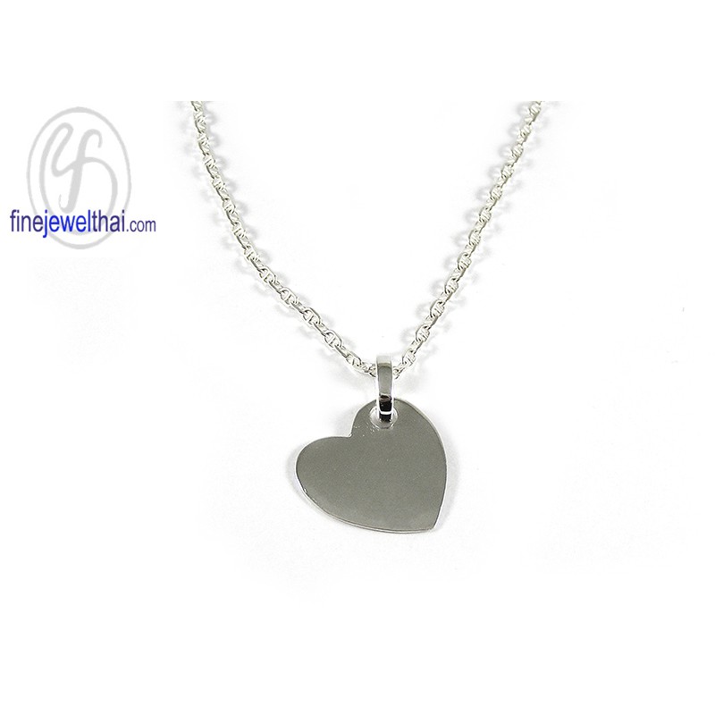finejewelthai-จี้เงินแท้-จี้หัวใจแห่งรัก-จี้สร้อยคอ-heart-silver-pendant-p110700
