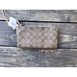 COACH double zip wallet wristlet