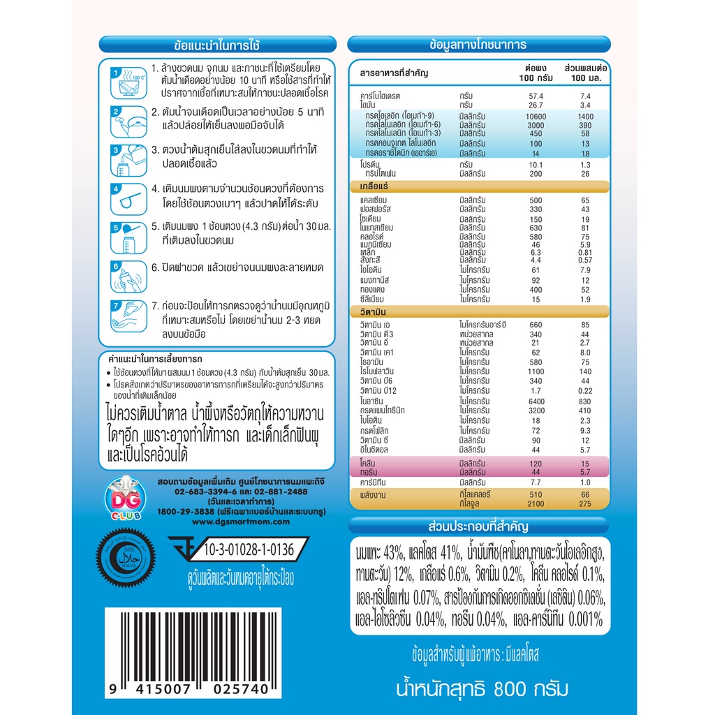 dg1-ดีจี-1-อาหารทารกจากนมแพะ-ขนาด-800-กรัม