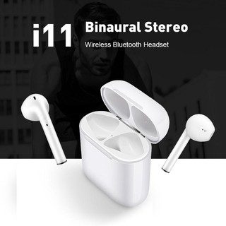Bluetooth earphones i11 TWS  Wireless Earbuds with Charing box Microphone stereo Headsets