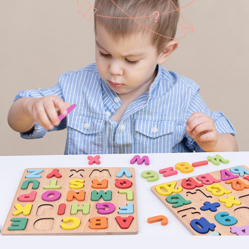 ภาพหน้าปกสินค้าของเล่นไม้ ตัวเลขเด็ก และรูปทรงตัวอักษร ความรู้ความเข้าใจ บล็อกตัวต่อคณิตศาสตร์ไม้ ของเล่นเด็ก จากร้าน iugeu8mx6_ บน Shopee