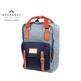 DOUGHNUT BAG : MACAROON CLASSIC  EARTH TONE : WASHED DENIM x NAUTICAL กระเป๋าเป้ (รหัสสินค้า 05554)