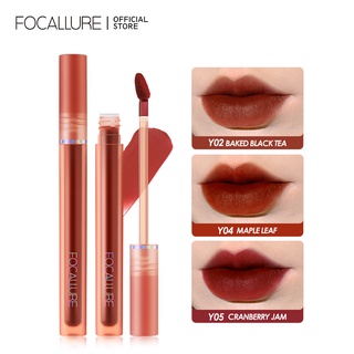 สินค้า Focallure ลิปสติก ลิปกลอส เนื้อแมตต์ กํามะหยี่ นุ่ม น้ําหนักเบา