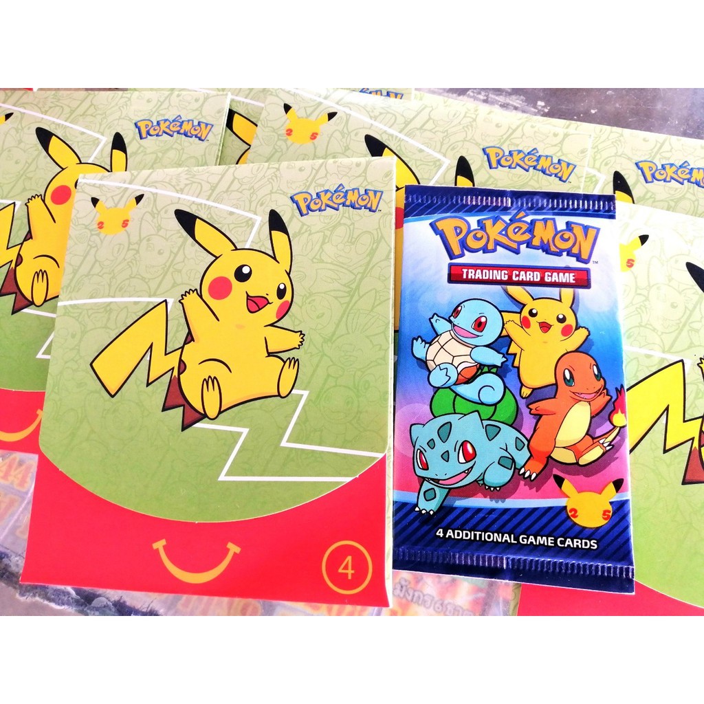 โปเกมอน การ์ด ภาษาอังกฤษ McDonald's Pokemon 25th Anniversary Cards ของ